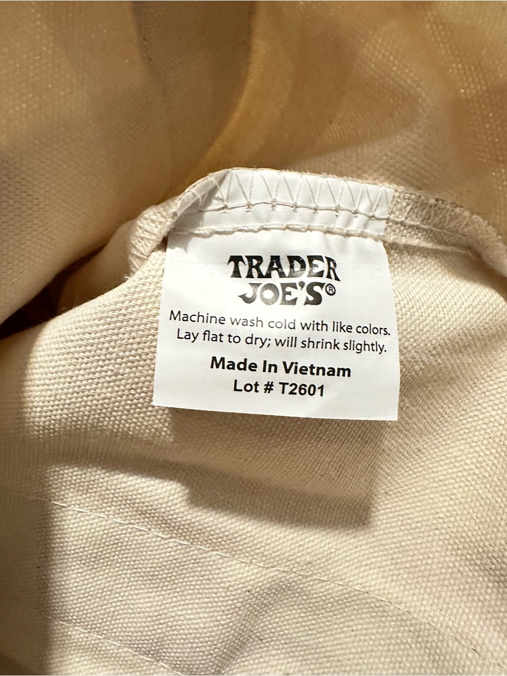 Trader Joe's | Tote | Trader Joe’s Striped Mini Canvas Tote Bag | Light Blue - Picture 7 of 11